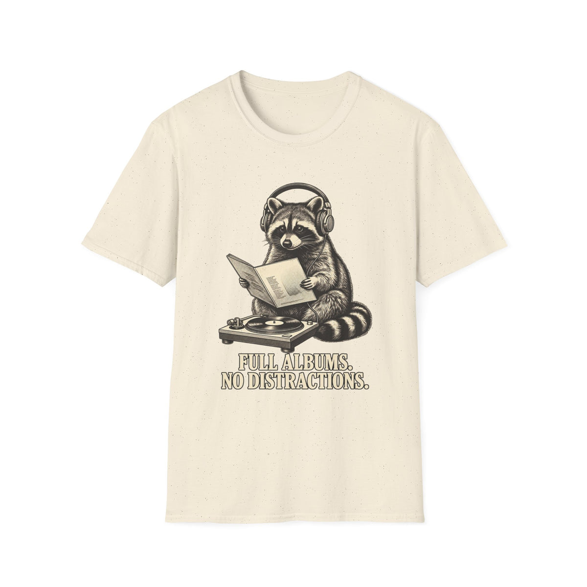 No Skip Tracks Raccoon T-Shirt