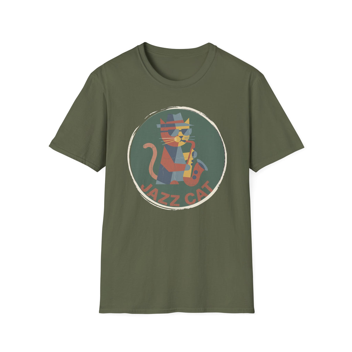 Jazz Cat Muted T-Shirt