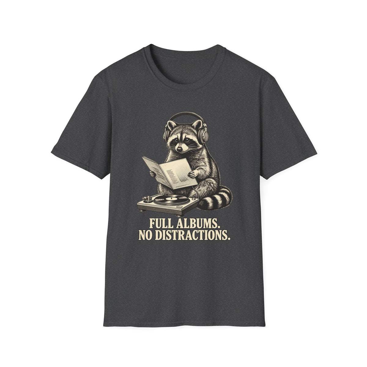 No Skip Tracks Raccoon T-Shirt